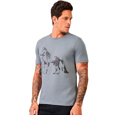 Camiseta Acostamento Touch P24 Cinza Masculino