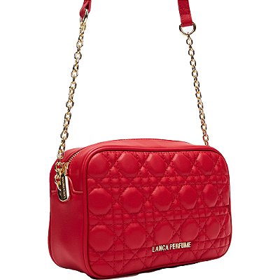 Bolsa Crossbody Lança Perfume Monograma VE24 Vermelho