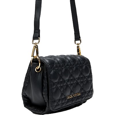 Bolsa Crossbody Lança Perfume Matelassê VE24 Preto Feminino