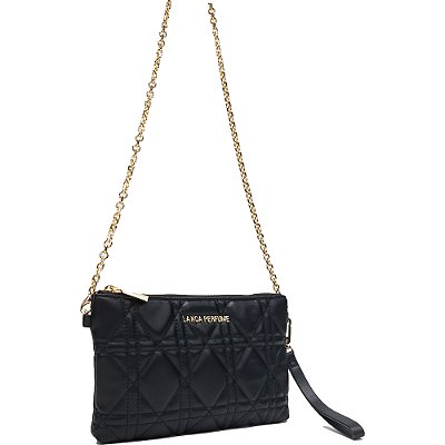Bolsa Crossbody Lança Perfume Matelasse VE24 Preto Feminino