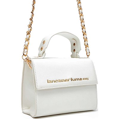Bolsa Crossbody Easy Lança Perfume Logo VE24 Branco Feminino