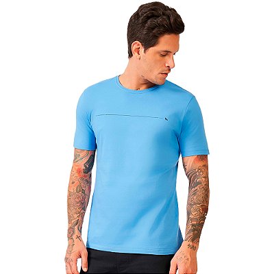 Camiseta Acostamento Casual P24 Azul Masculino