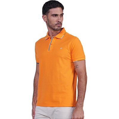 Camisa Polo Colcci Comfort P24 Laranja Masculino