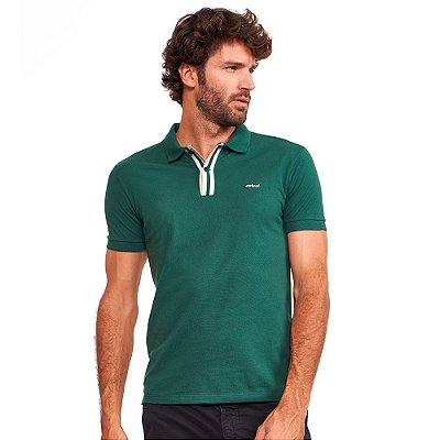 Camisa Polo Colcci Detalhes VE24 Verde Masculino
