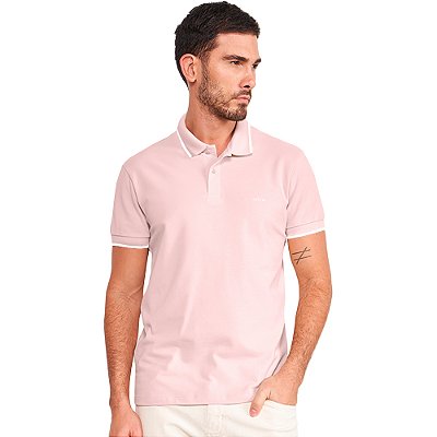 Camisa Polo Colcci Clássica VE24 Rosa Masculino
