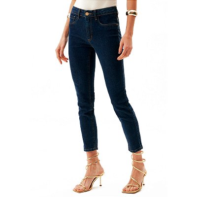 Calça Jeans Lança Perfume Diana Ankle AV24 Azul Feminino