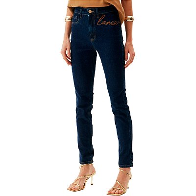 Calça Jeans Lança Perfume Hestia AV24 Azul Escuro Feminino