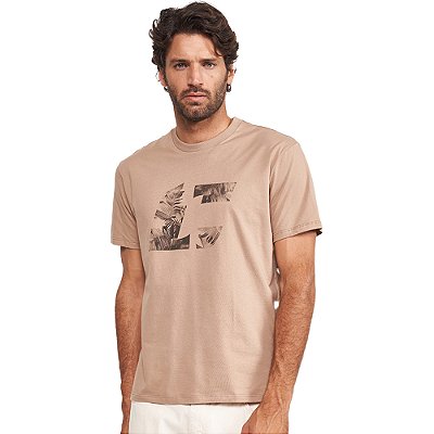 Camiseta Colcci Flower VE24 Bege Masculino