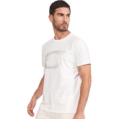 Camiseta Colcci Slim VE24 Off White Masculino