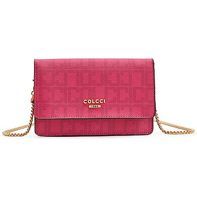 Bolsa Crossbody Colcci Monograma VE24A Rosa Feminino