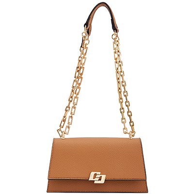 Bolsa Crossbody Colcci Icon Chain VE24 Marrom Feminino