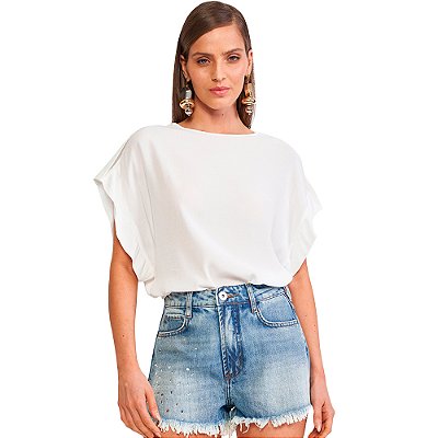 Blusa Colcci Loose VE24 Off White Feminino