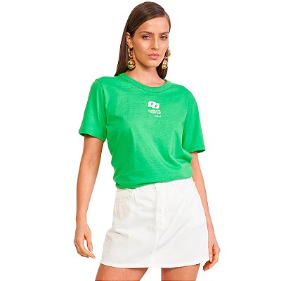 Camiseta Colcci Boy VE24 Verde Feminino