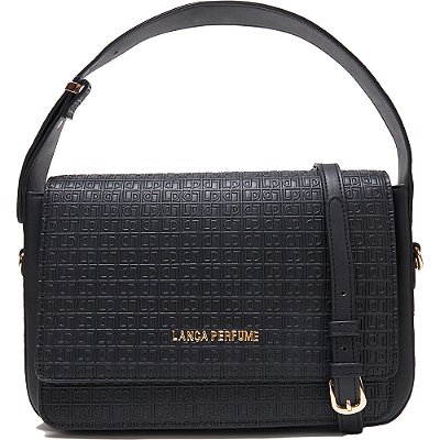 Bolsa Shoulder Lança Perfume Frequência AV24 Preto Feminino