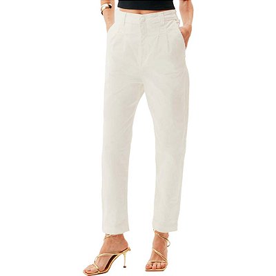 Calça Sarja Lança Perfume Chino High AV24 Off White Feminino