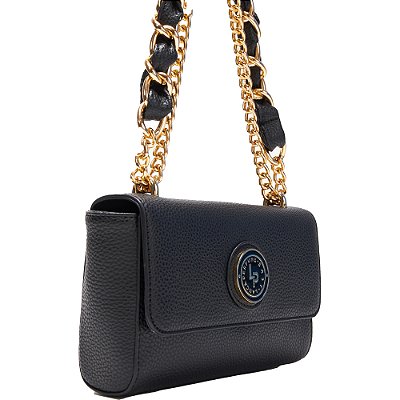 Bolsa Crossbody Easy Lança Perfume Alça AV24A Preto Feminino