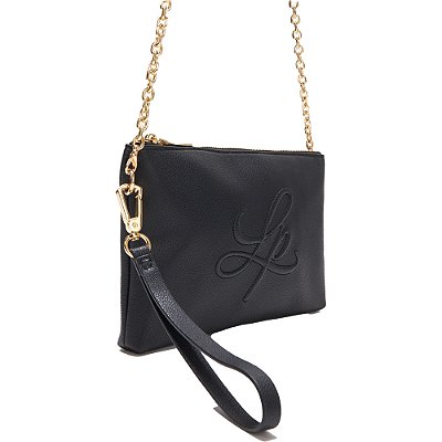 Bolsa Crossbody Lança Perfume Relevo AV24 Preto Feminino