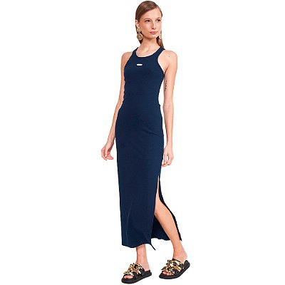 Vestido Colcci Canelado VE24 Marinho Feminino