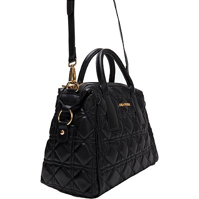 Bolsa Tote Lança Perfume Matelasse AV24 Preto Feminino