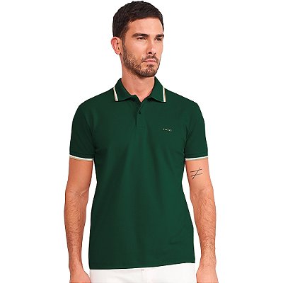 Camisa Polo Colcci Dual Line VE24 Verde Masculino