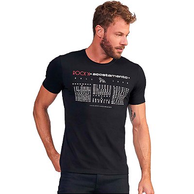 Camiseta Acostamento Rock N Roll VE24 Preto Masculino