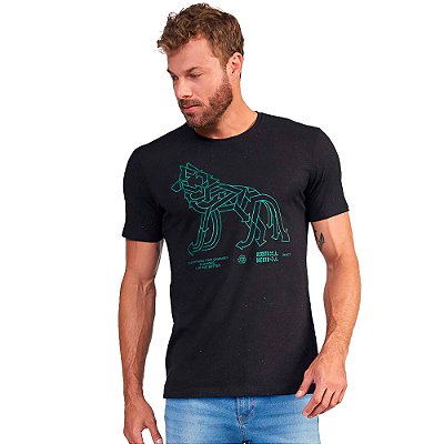 Camiseta Acostamento Logo VE24 Preto Masculino