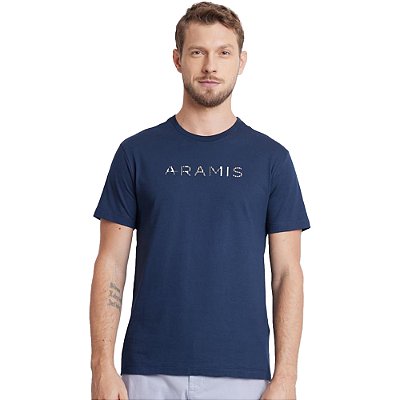 Camiseta Aramis Listras VE24 Marinho Masculino