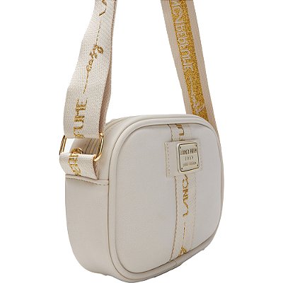 Bolsa Crossbody Easy Lança Perfume Gold AV24 Bege Feminino