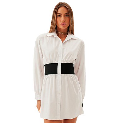 Vestido Chemise Easy Lança Perfume AV24 Branco Feminino