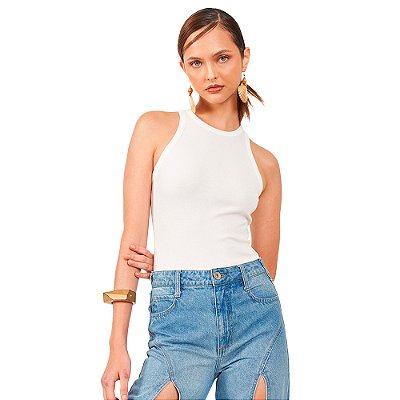 Regata Colcci Canelada Slim VE24 Off White Feminino