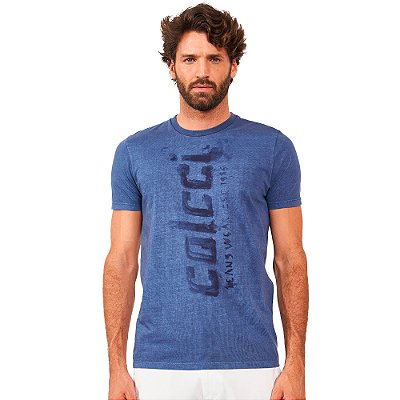 Camiseta Colcci Slim AV24 Marinho Masculino
