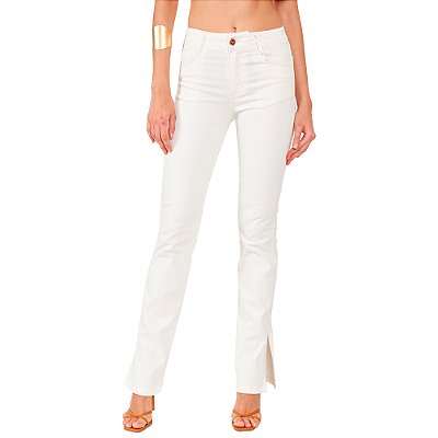 Calça Sarja Colcci Bia AV24 Off White Feminino