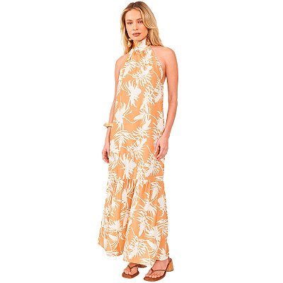 Vestido Linho Colcci Loose AV24 Dourado Feminino