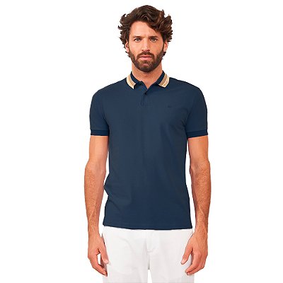 Camisa Polo Colcci Large Line AV24 Marinho Masculino