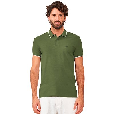 Camisa Polo Colcci Line AV24 Verde Masculino