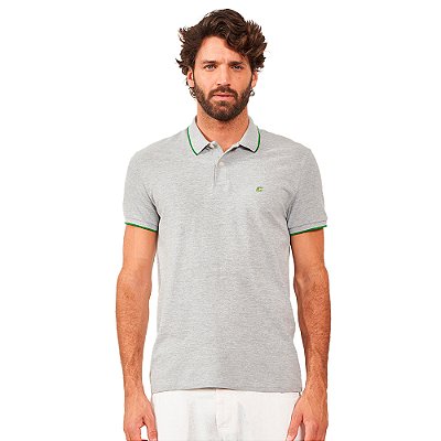 Camisa Polo Colcci Line AV24 Cinza Masculino