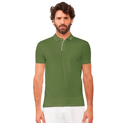 Camisa Polo Colcci Logo AV24 Verde Masculino