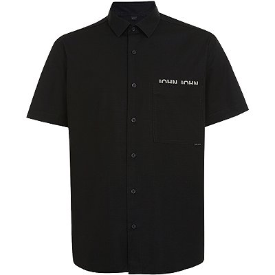 Camisa John John Plano VE24 Preto Masculino