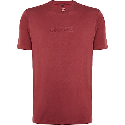 Camiseta John John Embossed VE24 Vermelho Masculino