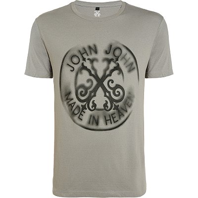 Camiseta John John Brasao Shaded VE24 Cinza Masculino