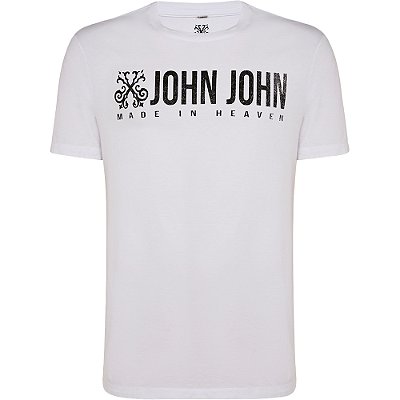 Camiseta John John Poster VE24 Branco Masculino
