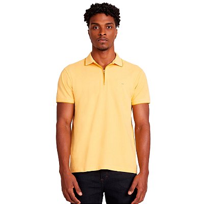 Camisa Polo Aramis Zip VE24 Amarelo Masculino