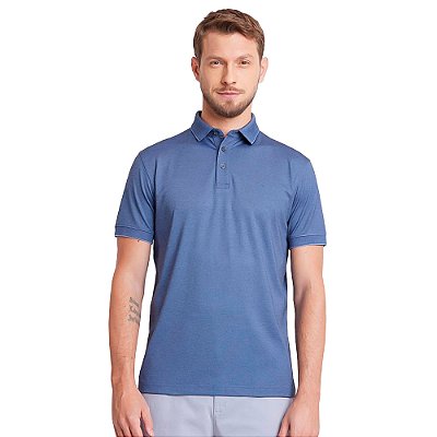 Camisa Polo Aramis Interlock Pima Tech VE24 Azul Masculino