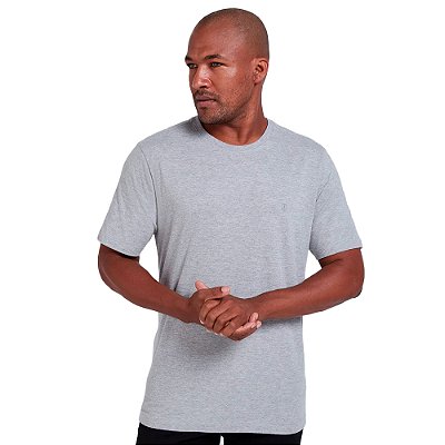 Camiseta Individual Comfort Fit OU24 Cinza Masculino