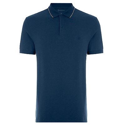 Camisa Polo Individual Regular Fit OU24 Azul Masculino