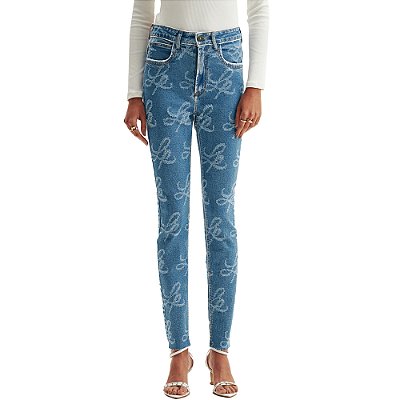 Calça Jeans Lança Perfume Hestia Skinny OU24 Azul Feminino