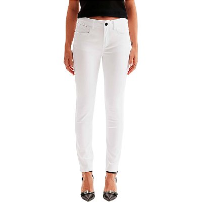 Calça Jeans Easy Lança Perfume Skinny OU24 Branco Feminino