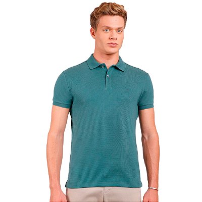 Camisa Polo Aramis Suedine Canelado IN24 Verde Masculino