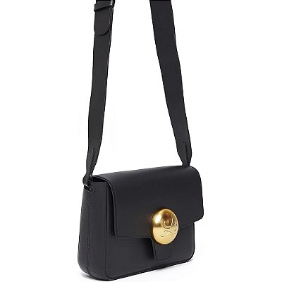 Bolsa Crossbody Lança Perfume Enfeite OU24 Preto Feminino