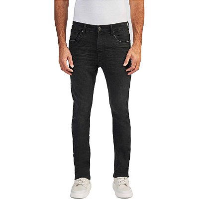 Calça Jeans Acostamento Rock OU24 Preto Masculino